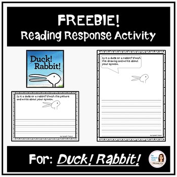 Preview of Duck! Rabbit! FREE Reading Response Activity for Speech Therapy