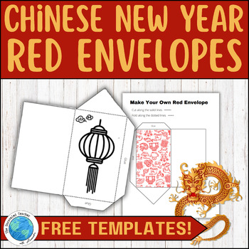 Hongbao - Red Envelope Template for Chinese New Year by Kimberly Meister