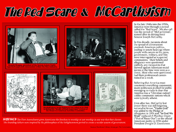 Preview of FREE Red Scare / McCarthyism Poster - For your "In God We Trust" Posters
