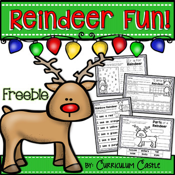 FREE Reindeer Holiday Activities by Curriculum Castle | TPT