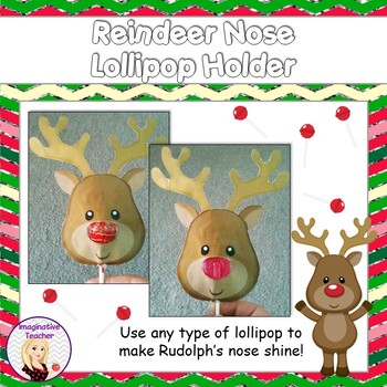 reindeer lollipop template