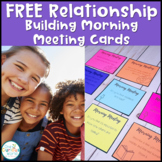 FREE Relationship Building Morning Meeting Discussion Prom