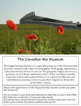 Preview of FREE Remembrance Day Ottawa History Quest [Scavenger Hunt&Escape Room Activity]
