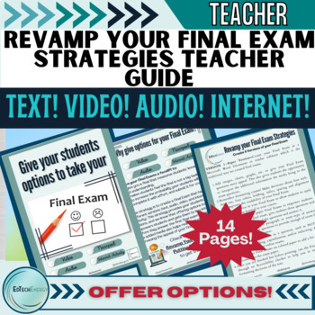 Preview of FREE Revamp your Final Exam Strategies Give Students Options in your Final Exam