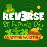 Reverse St. Patrick's Day Grammar Worksheet