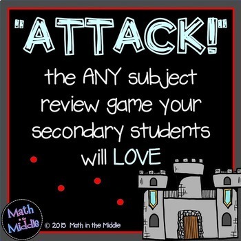Preview of Castle Attack - A FREE Review Game for the Secondary Classroom