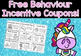 FREE Reward Coupons for Prize Box -  Behaviour Incentive