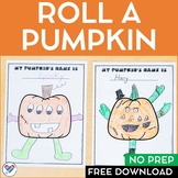 FREE Roll a Pumpkin Activity - Halloween Pumpkin Activity