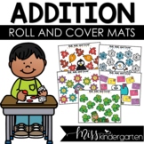 FREE Kindergarten Addition Centers Roll and Cover Mats Mat