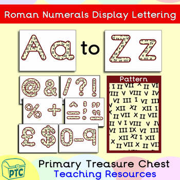 Preview of FREE Roman Numeral themed Display Lettering