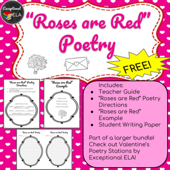 Preview of FREE: "Roses are Red" Poetry