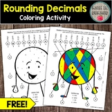 FREE Rounding Decimals Coloring Activity (FREEBIE)
