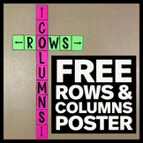 FREE Rows and Columns Poster - Math Classroom Decor