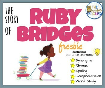 Preview of FREE Ruby Bridges Book Companion + Winter + Black History Month