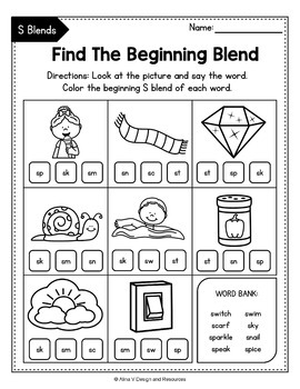 free s blends worksheets r blends activities by alina v design and