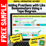 FREE SAMPLE | Adding Fractions with Like Denominators | Go