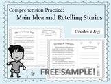 FREE SAMPLE: Comprehension: Main Idea and Retelling Storie