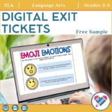 FREE SAMPLE Digital Exit Tickets Digital and PDF Versions
