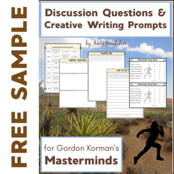 Preview of FREE SAMPLE: Discussion Questions & Creative Writing Prompts for "Masterminds"
