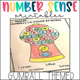 FREE SAMPLE Number Recognition and Counting 1-10: Gumball 