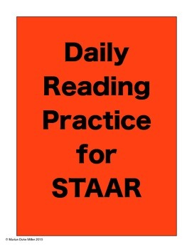 Preview of FREE SAMPLE STAAR Practice for State Standardized Testing Tell Me What You Think