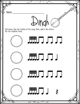 FREE SAMPLE Sixteenth Note Worksheets by Jamie Parker | TpT