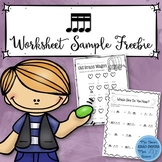 FREE SAMPLE Sixteenth Note Worksheets