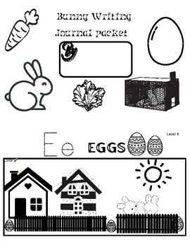 Preview of FREE SAMPLE Spring Easter Bunny Journal Packet