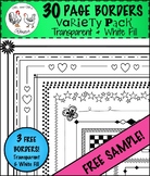 FREE SAMPLE of 30 Page Borders - Variety Pack! {Clip-Art}