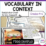 FREE SAMPLE of Context Clue Passage, Vocabulary Activities