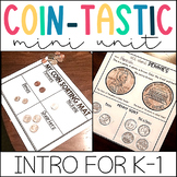 FREE SAMPLE of Introduction to Coins Unit for Kindergarten