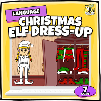 Preview of FREE SAMPLER Christmas Elf Dressup Short Story Reading and Comprehension Quest