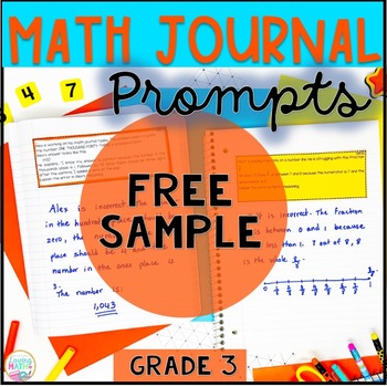 Preview of Math Journal Prompts Error Analysis Grade 3