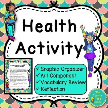 Preview of Social Emotional Learning Health One Pager Activity