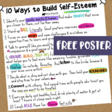 FREE SOCIAL EMOTIONAL LEARNING POSTER: 10 Ways to Build Se