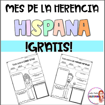 Preview of FREE SPANISH Hispanic Heritage Month Biography Research - Herencia hispana