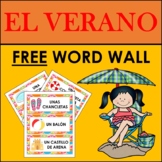FREE SPANISH SUMMER VOCABULARY: WORD WALL (EL VERANO)