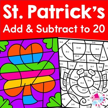 FREE ST. PATRICK'S DAY COLOR-BY-CODE SUBTRACTION COLOR-BY-NUMBER