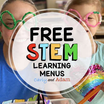 Preview of FREE STEM At Home Learning Menus