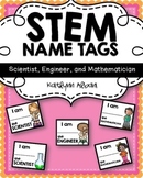 FREE STEM Name Tags - Scientist, Engineer, Mathematician