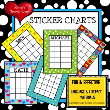 sticker chart template for behavior