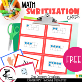 FREE - SUBITIZATION MATH CARDS/Google Classroom/Distance L