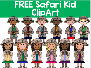 safari guide clipart