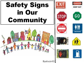 Preview of FREE Safety Sign Adaptive Book
