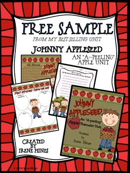 Preview of FREE Sample From Johnny Appleseed ~ An Apple Thematic Unit