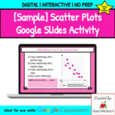FREE Sample | Scatter Plots | Google Slides Activity | Dis