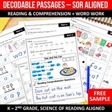 FREE Sample Science of Reading Fluency Decodable Readers P