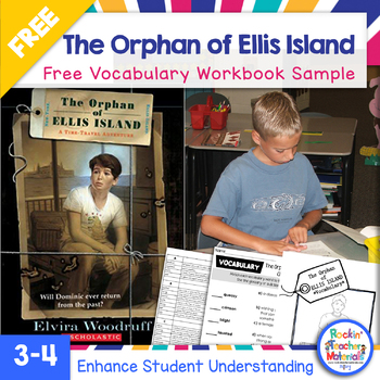 Preview of FREE Sample - The Orphan of Ellis Island Vocabulary - Immigration Book Study