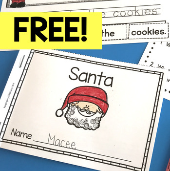 Preview of FREE Santa Book - Mini Reader - Christmas Activity - Reading and Writing