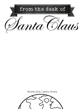 Free Santa Claus Letterhead By Hello Literacy Teachers Pay Teachers